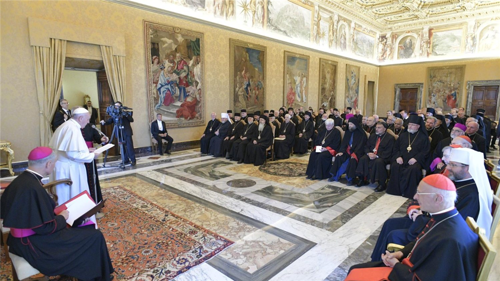 🔴 پاپ فرانسیس در دیدار با اسقف های کلیسای شرق در اروپا