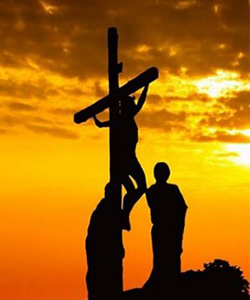 عیسی بر روی صلیب 