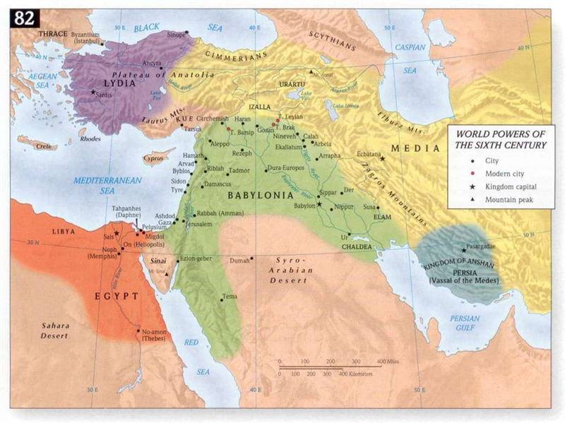  قدرت‌های بزرگ قرن 6 قبل از میلاد
